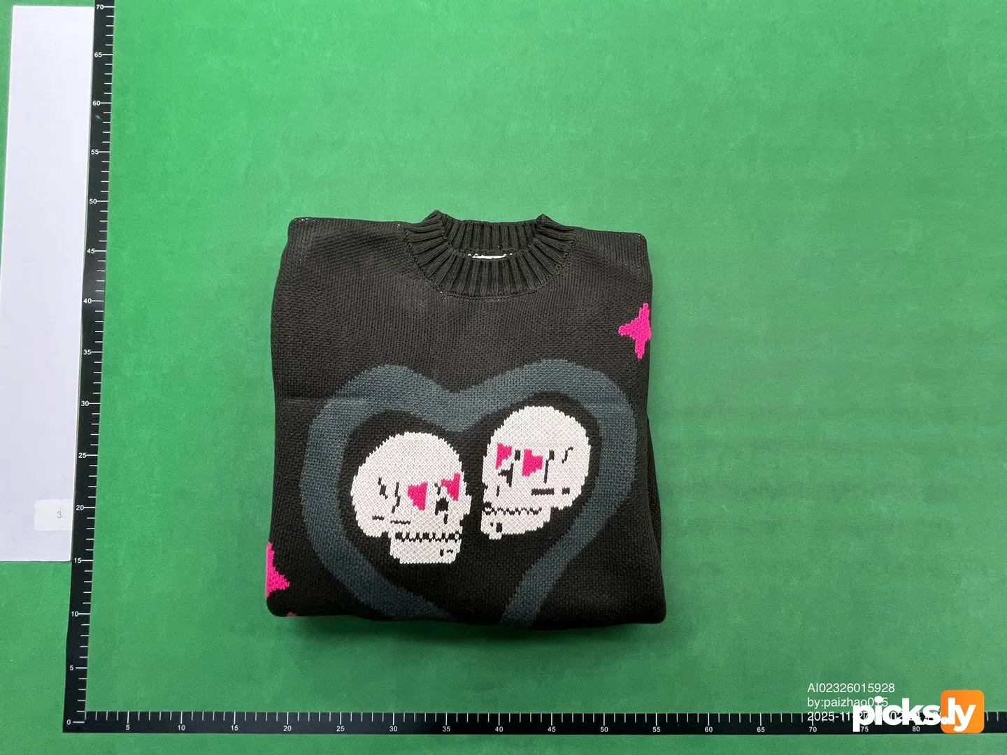 BPM 'the Broken Heats' Knitted Sweater