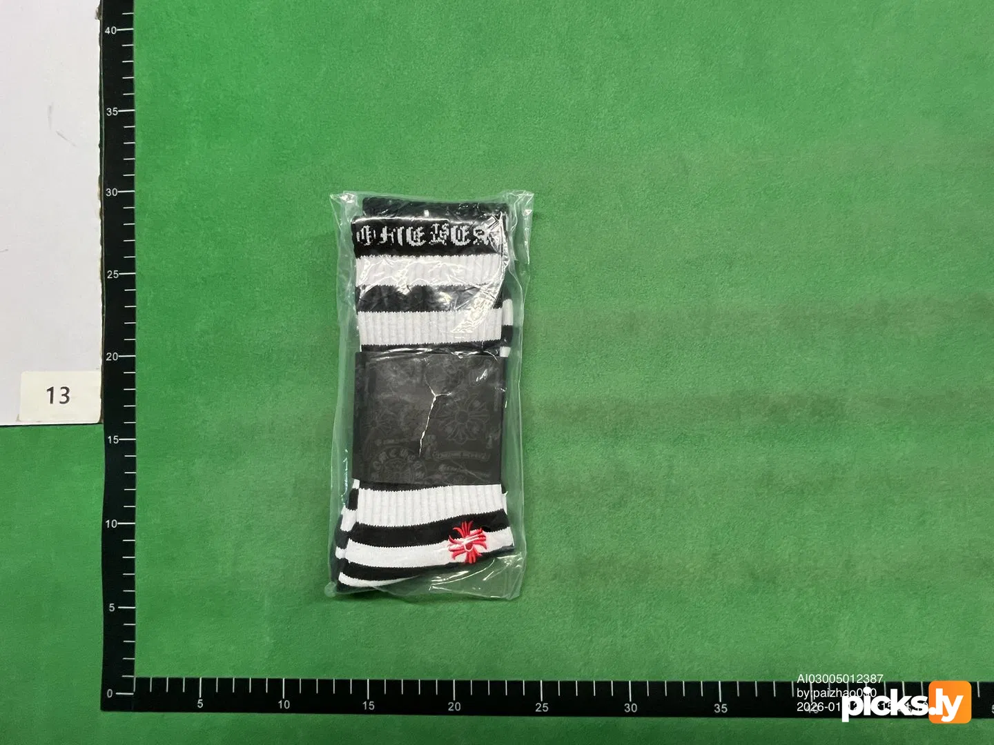 Chrome hearts stripe socks