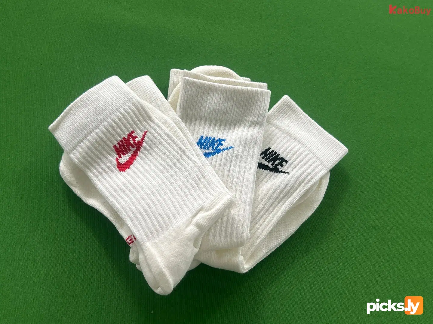 NK 3 color beige socks ( flat bottom & towel bottom)