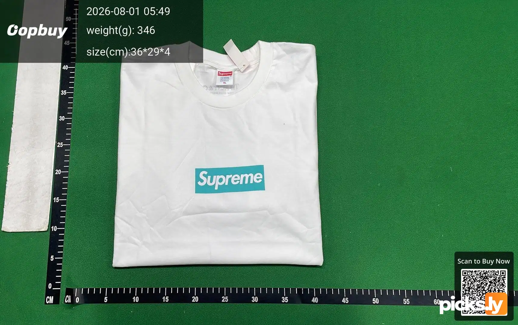 Sup 21FW Box Logo Tee T S M L XL S2125