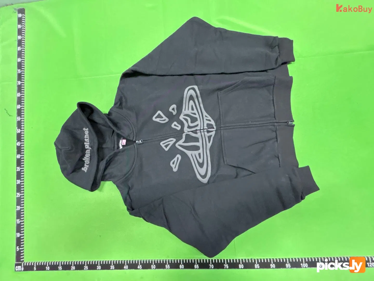 209¥ (BPM-Zip Hoodie | Black Grey)