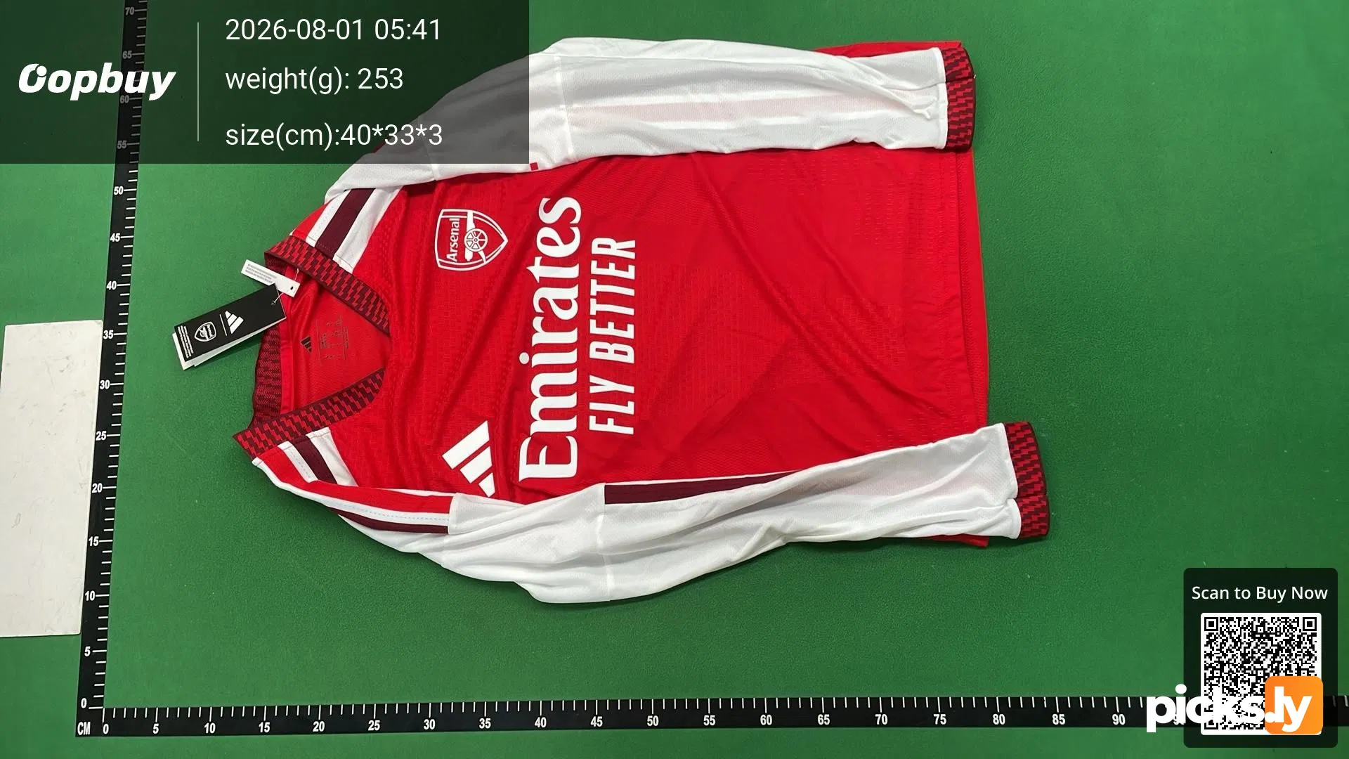2627 season Arsenal F.C. home Long sleeve Player version