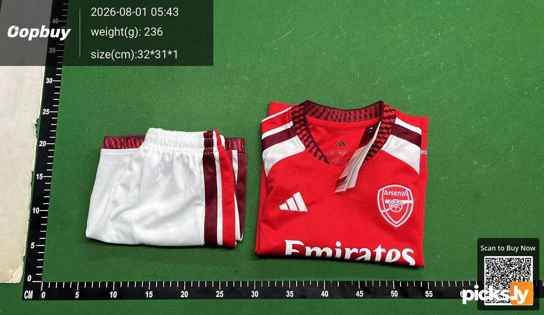 2627 season Arsenal F.C. home Kids kit
