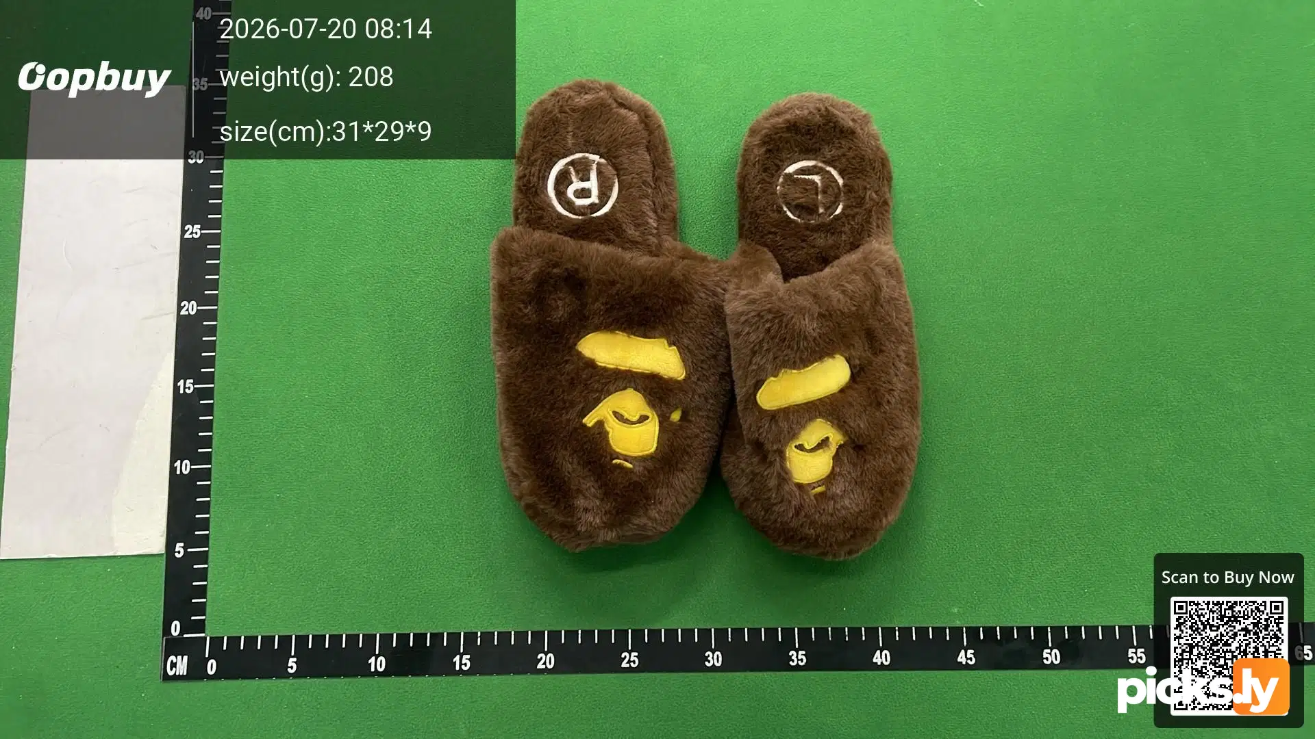 Bape Ape Head Slipper - Brown
